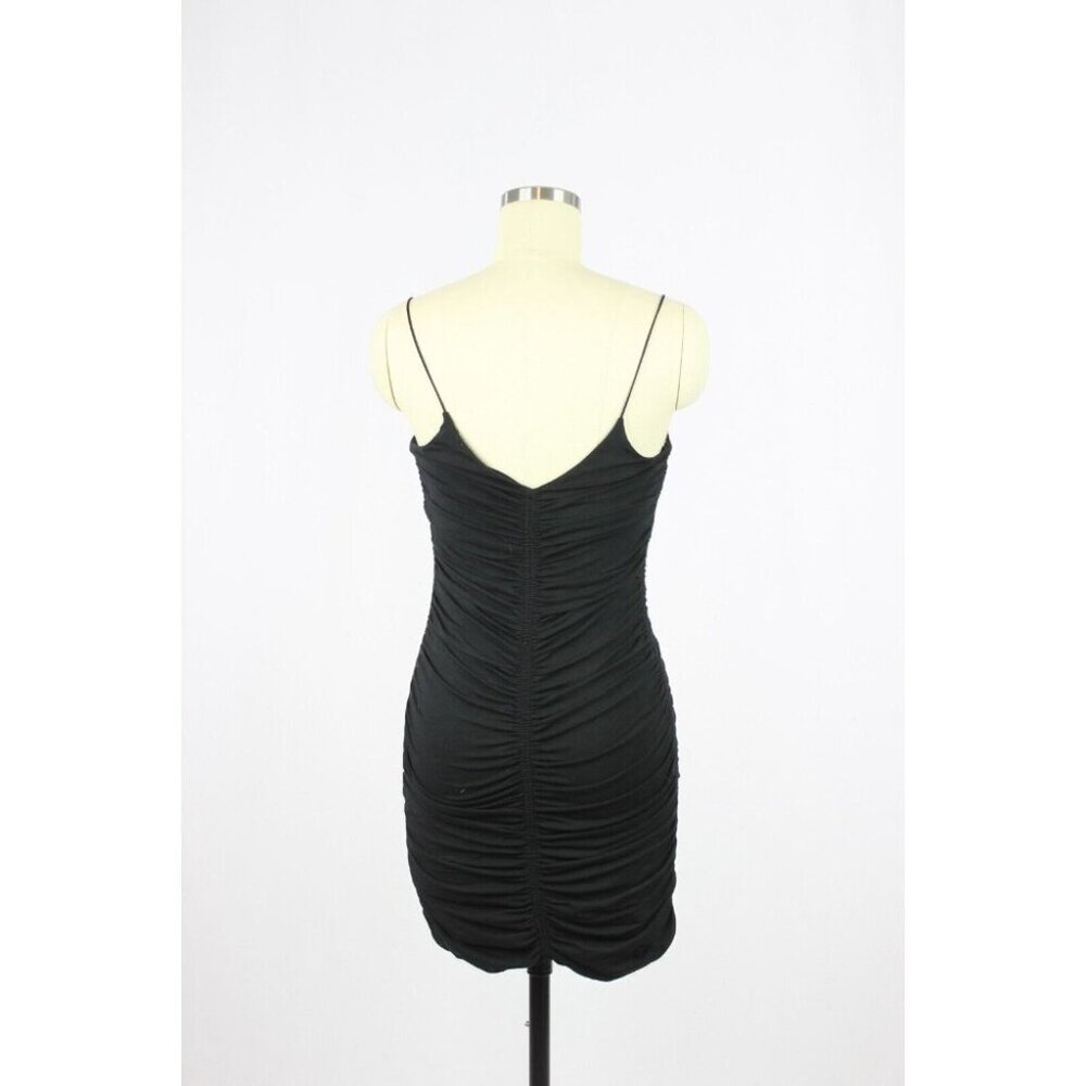 Aritzia WILFRED FREE Tiny Ruched Jersey Bodycon Mini Tank Dress, Size S - Picture 3 of 16